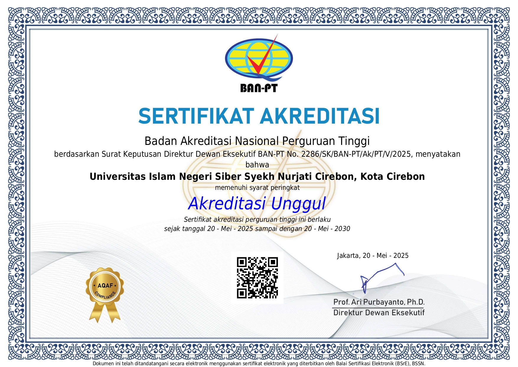 AKREDITASI UNIVERSITAS UNGGUL